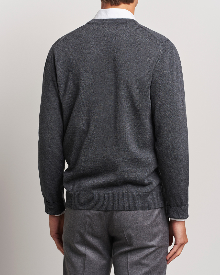 Homme | Pulls Et Tricots | Stenströms | Merino Cardigan Dark Grey
