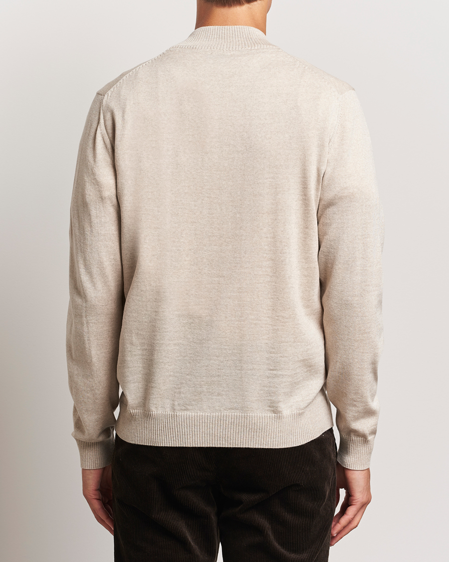 Homme | Pulls Et Tricots | Stenströms | Merino Half Zip Beige