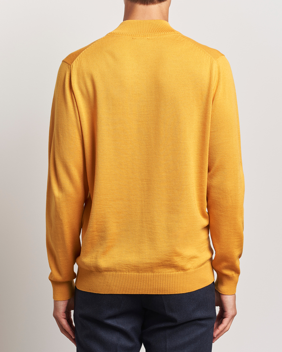 Homme | Pulls Et Tricots | Stenströms | Merino Half Zip Yellow
