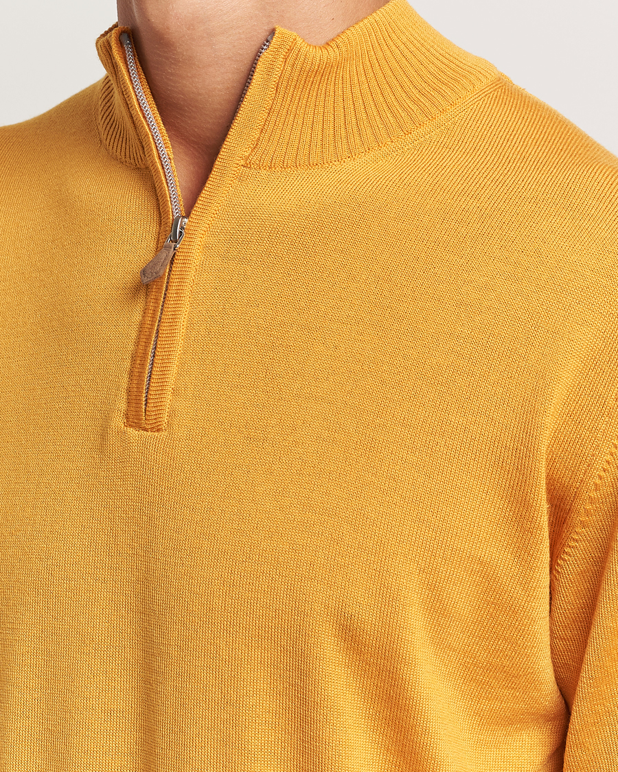 Homme | Pulls Et Tricots | Stenströms | Merino Half Zip Yellow