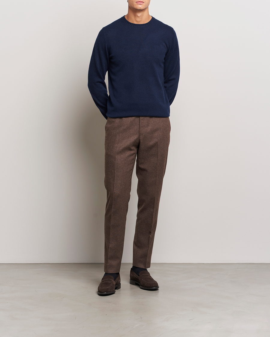 Homme | Pulls Et Tricots | Stenströms | Cashmere Crewneck Navy