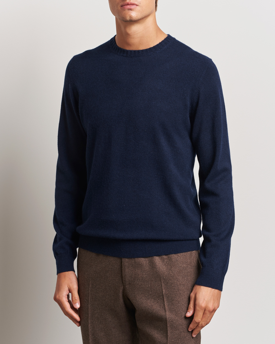 Homme | Pulls Et Tricots | Stenströms | Cashmere Crewneck Navy