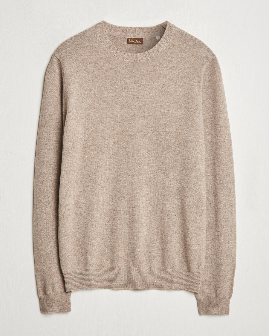 Homme | Pulls Et Tricots | Stenströms | Cashmere Crewneck Beige