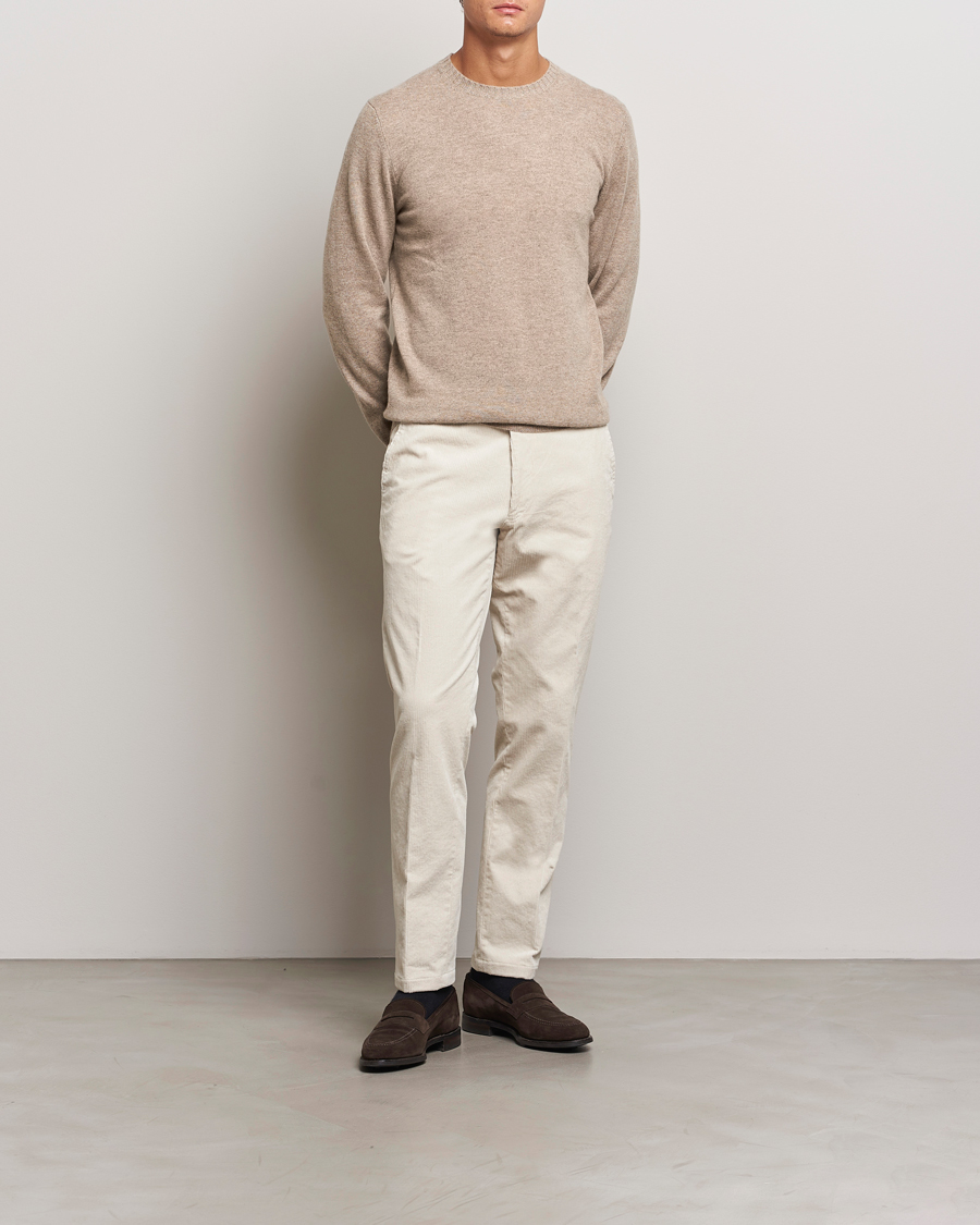 Homme | Pulls Et Tricots | Stenströms | Cashmere Crewneck Beige