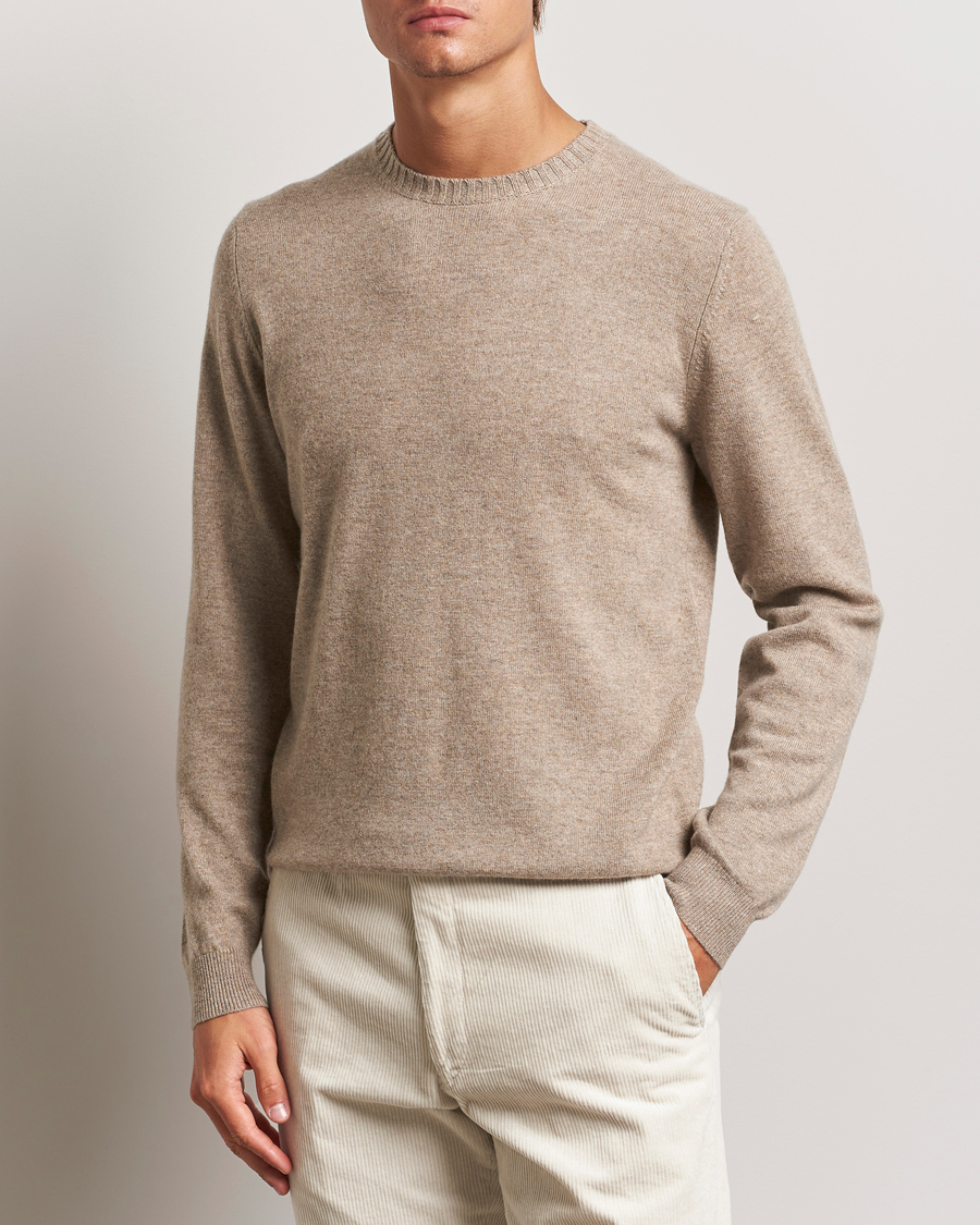 Homme | Pulls Et Tricots | Stenströms | Cashmere Crewneck Beige