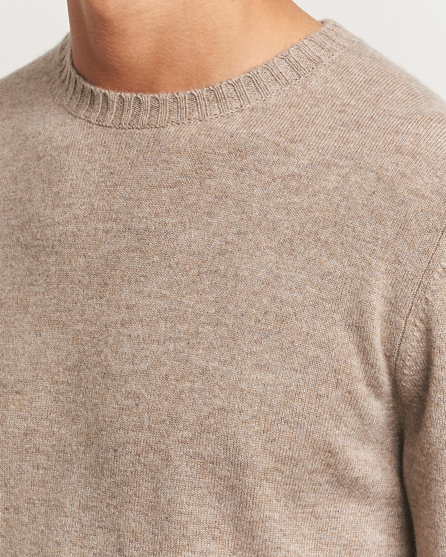 Homme | Pulls Et Tricots | Stenströms | Cashmere Crewneck Beige