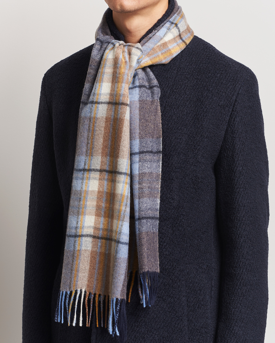 Homme | Stenströms Wool/Cashmere Checked Scarf Multi | Stenströms | Wool/Cashmere Checked Scarf Multi