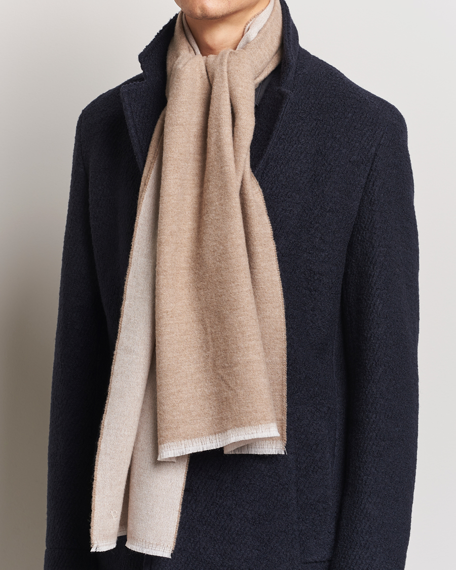 Homme | Stenströms Wool Scarf Beige | Stenströms | Wool Scarf Beige