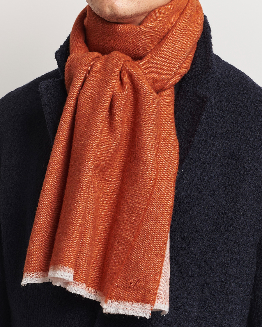 Homme | Stenströms Wool Scarf Orange | Stenströms | Wool Scarf Orange