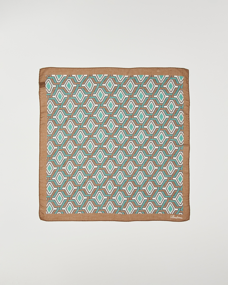 Homme | Stenströms Modal/Silk Printed Scarf Brown | Stenströms | Modal/Silk Printed Scarf Brown