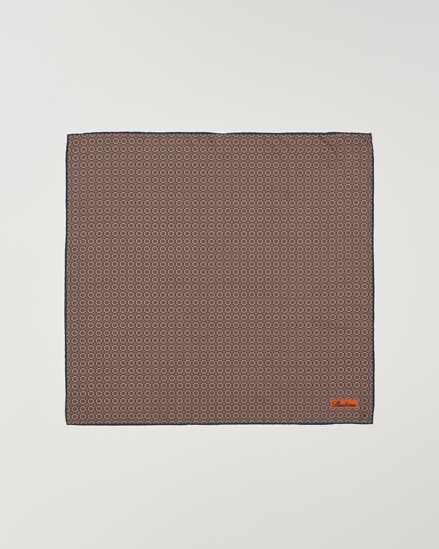 Homme | Stenströms Silk Printed Scarf Navy | Stenströms | Silk Printed Scarf Navy