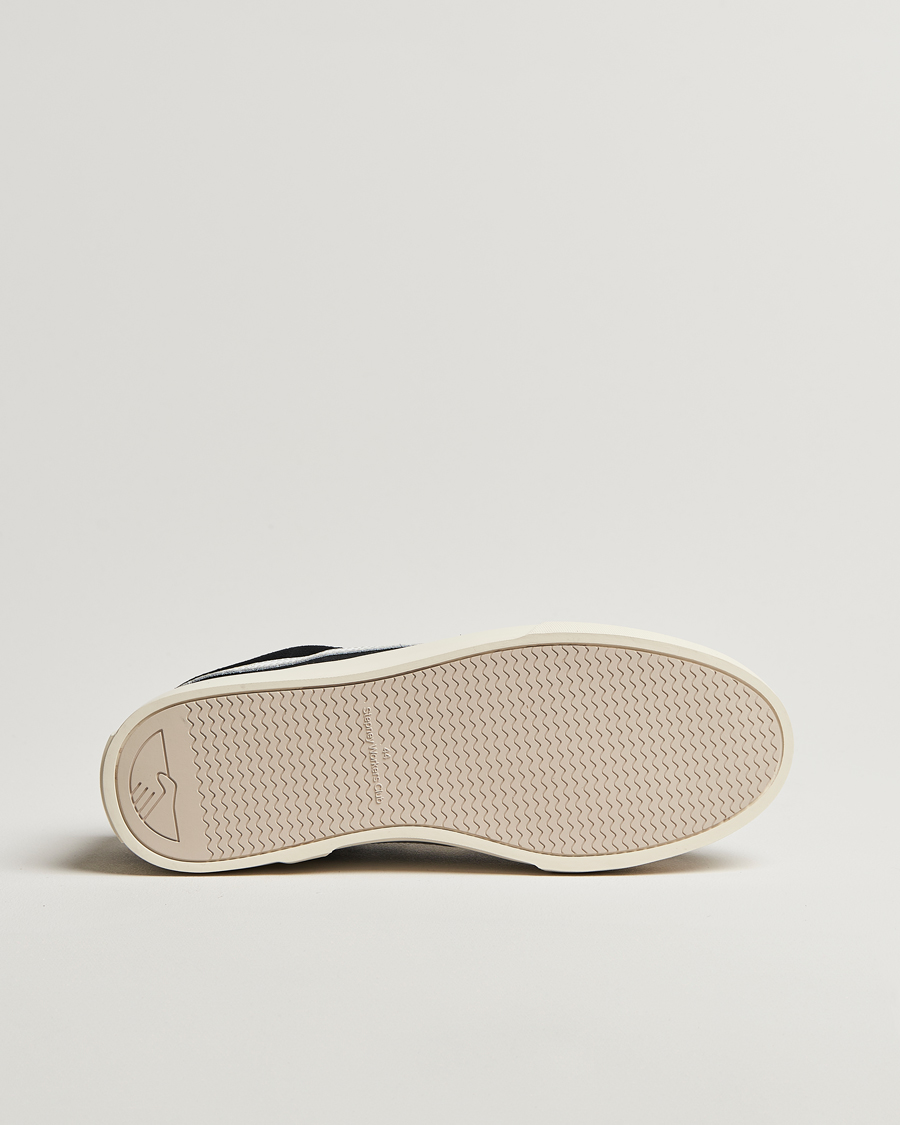 Homme | Baskets | Stepney Workers Club | Dellow S-Strike Cupsole Suede Sneaker Black/White