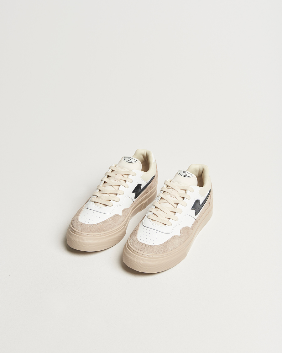 Homme | Stepney Workers Club Pearl S-Strike Leather/Suede Sneaker Winter White | Stepney Workers Club | Pearl S-Strike Leather/Suede Sneaker Winter White
