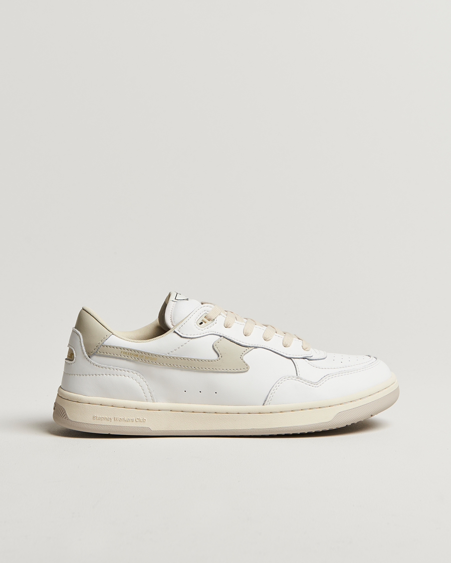Homme | Stepney Workers Club Pro Cup 01 S-Strike Leather Sneaker White Putty | Stepney Workers Club | Pro Cup 01 S-Strike Leather Sneaker White Putty