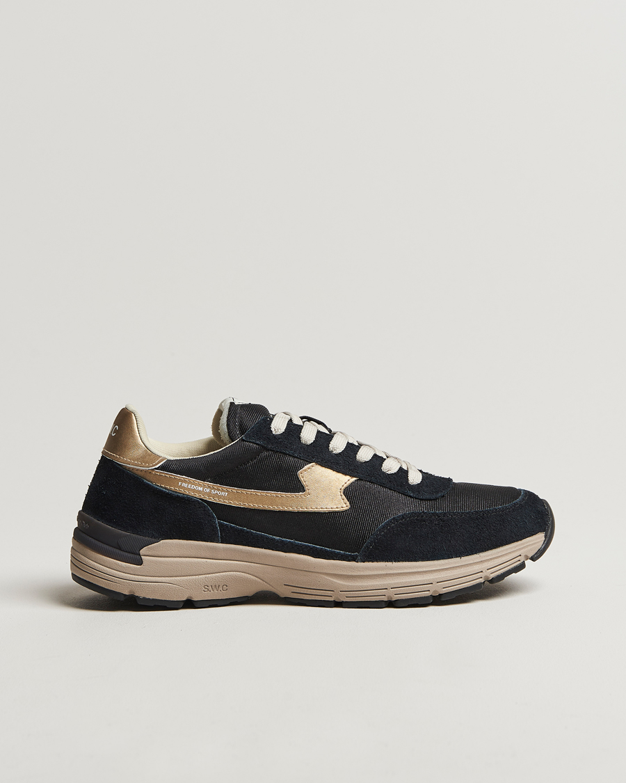 Homme | Stepney Workers Club Osier S-Strike Runner Sneaker Black Gold | Stepney Workers Club | Osier S-Strike Runner Sneaker Black Gold