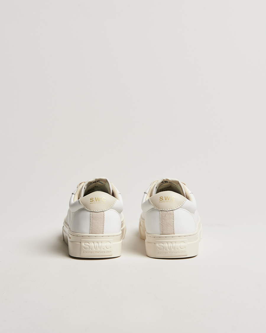 Homme | Stepney Workers Club Dellow 02 Cupsole Leather Sneaker White | Stepney Workers Club | Dellow 02 Cupsole Leather Sneaker White