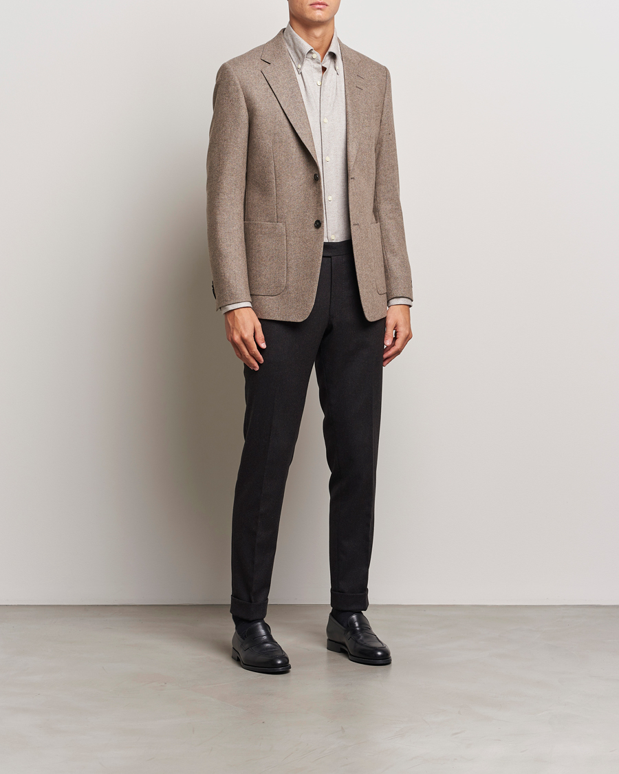 Homme | Blazers | Tiger of Sweden | Justin Brushed Wool Blazer Burlywood