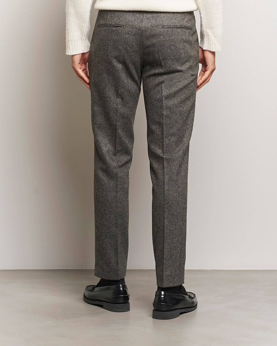Homme | Pantalons | Tiger of Sweden | Tenuta Brushed Wool Trousers Turkish Coffee