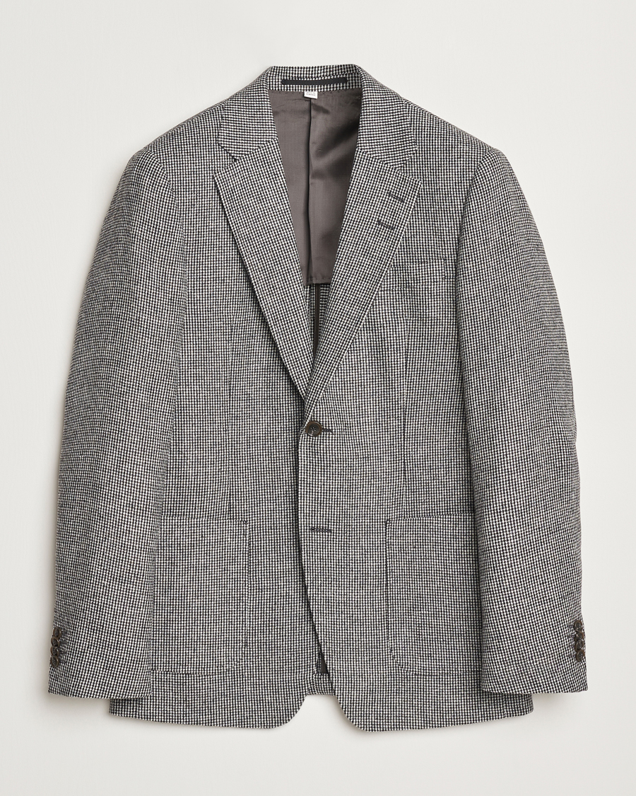 Homme | Blazers | Tiger of Sweden | Justin Wool Pepita Blazer Black/White