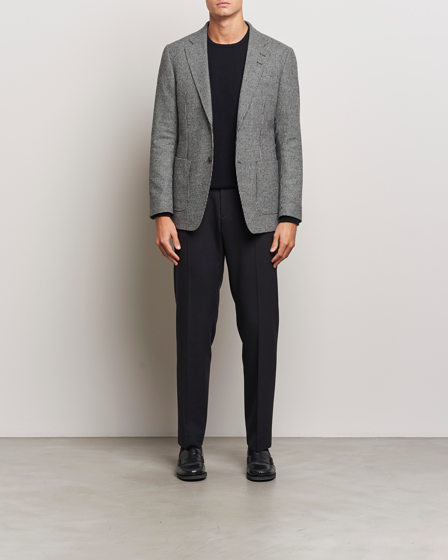 Homme | Blazers | Tiger of Sweden | Justin Wool Pepita Blazer Black/White