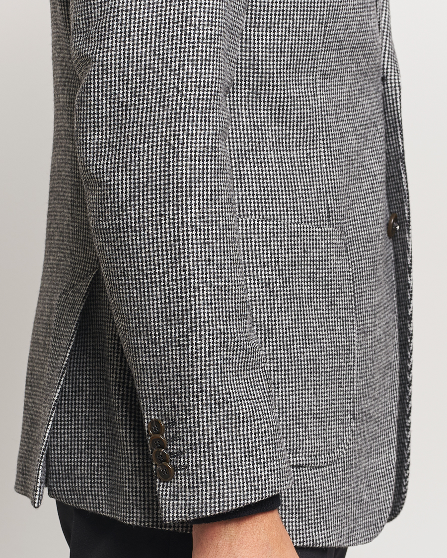 Homme | Blazers | Tiger of Sweden | Justin Wool Pepita Blazer Black/White