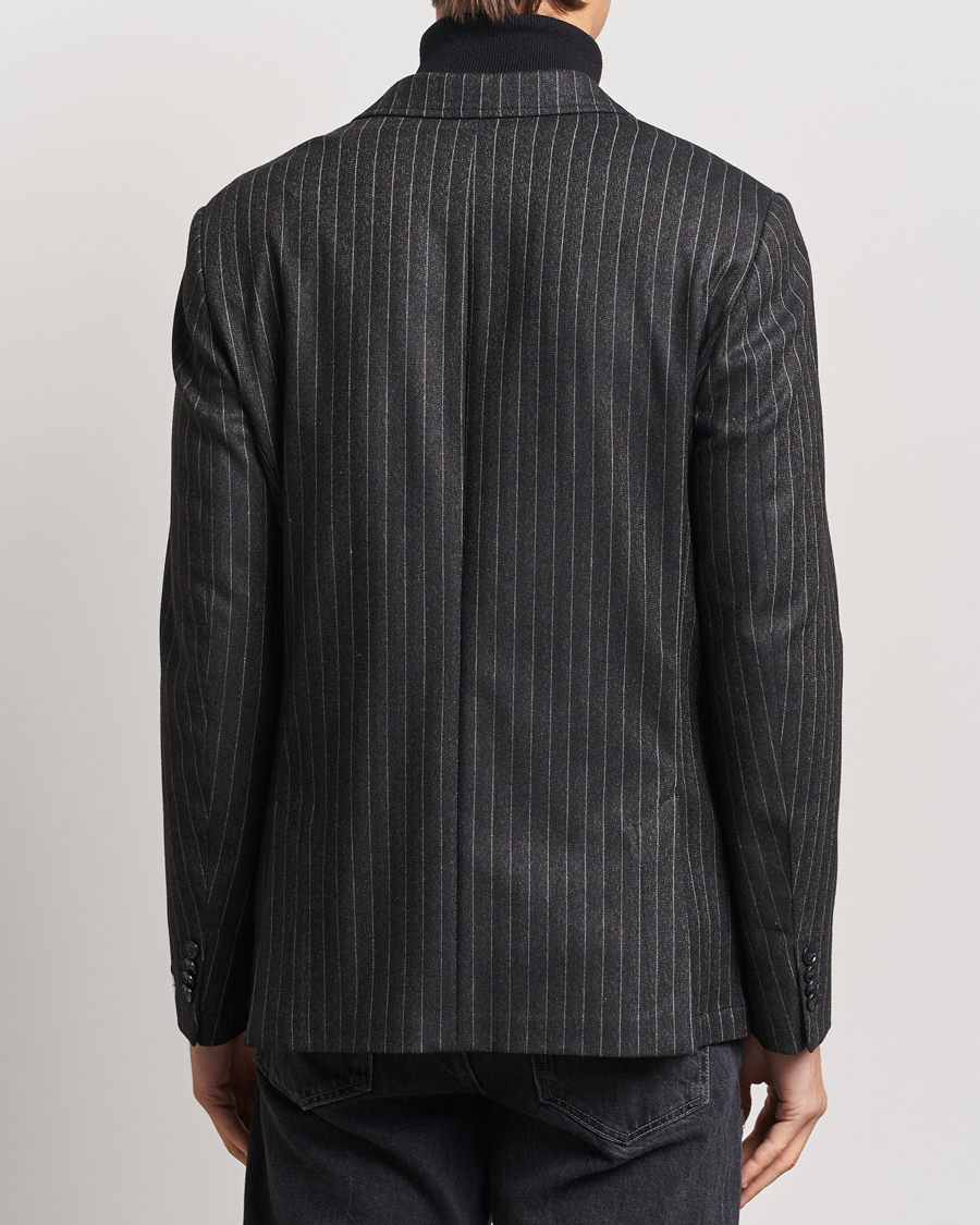 Homme | Blazers | Tiger of Sweden | Jeen Pinstriped Double Breasted Blazer Charcoal