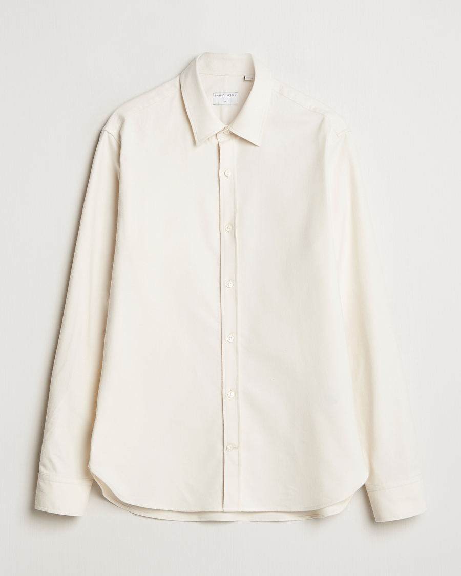 Homme | Chemises | Tiger of Sweden | Benjamins Brushed Twill Shirt Seashell