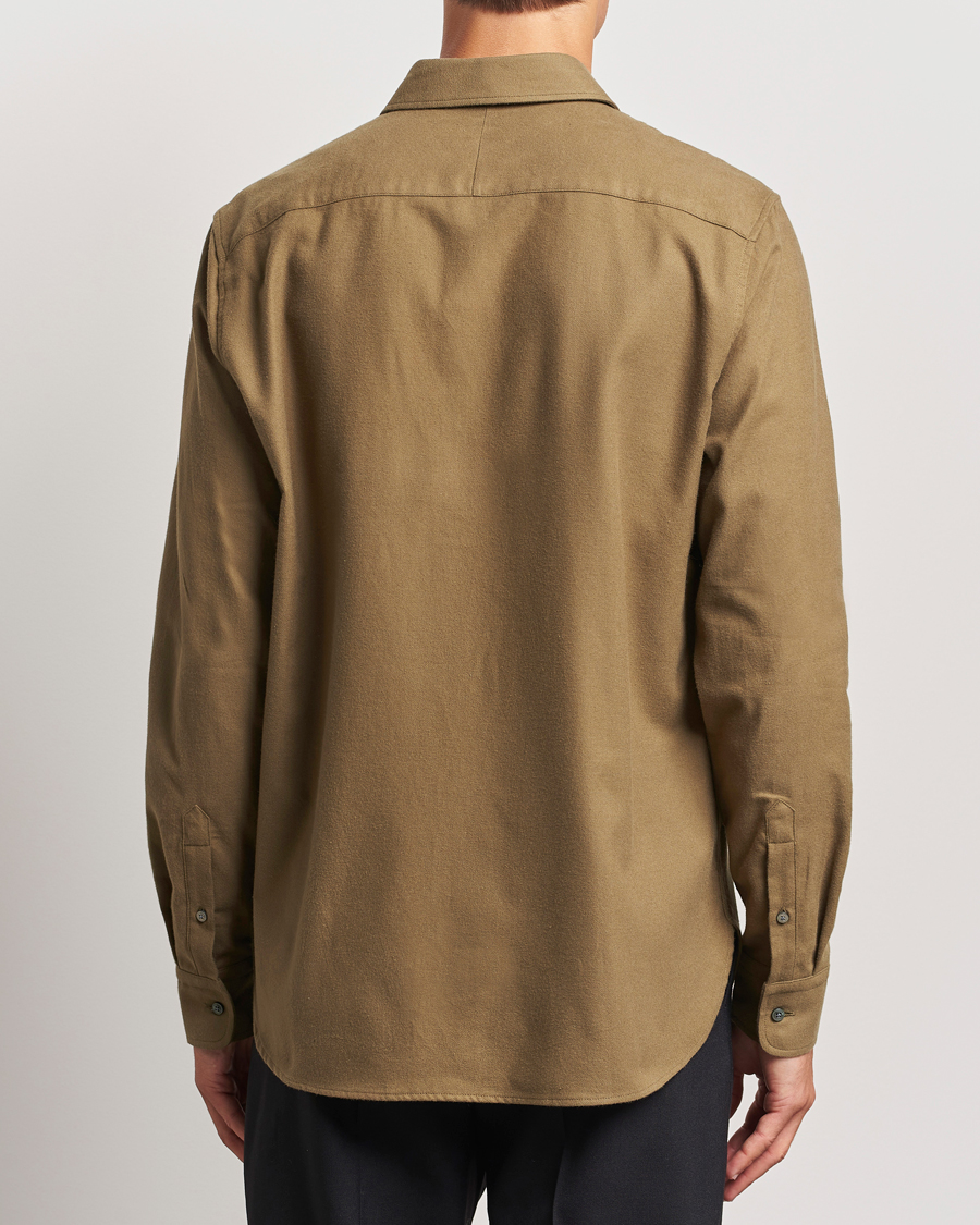 Homme | Chemises | Tiger of Sweden | Benjamins Brushed Twill Shirt Old Wolf