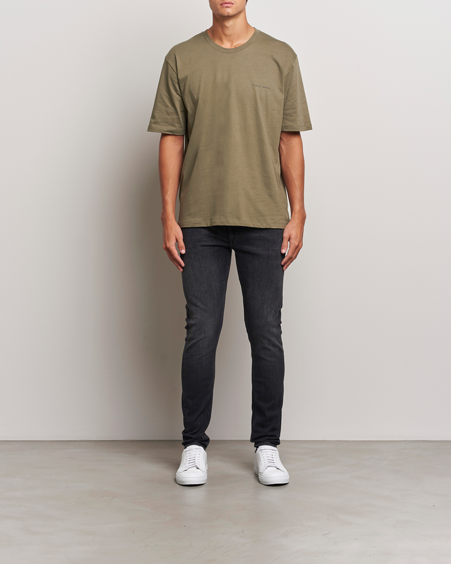 Homme | T-shirts | Tiger of Sweden | Pro Cotton Logo T-Shirt October Sage