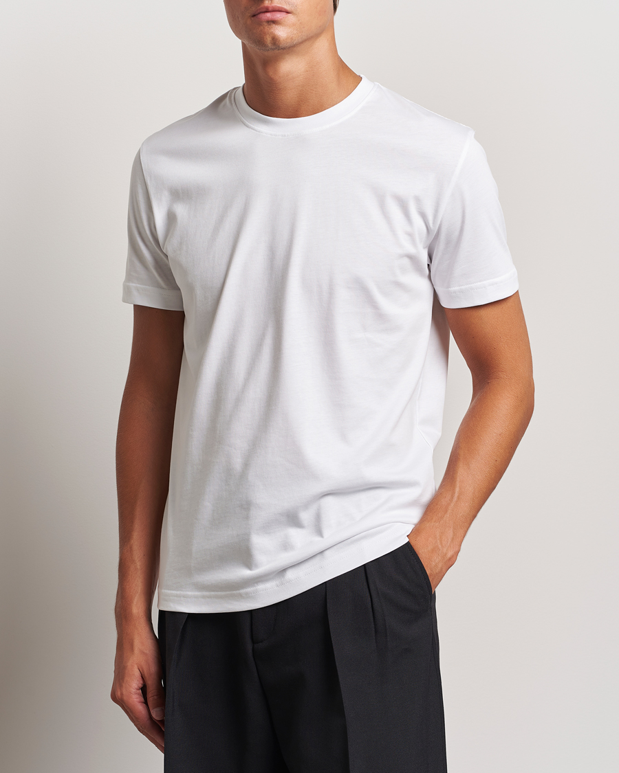 Homme | T-shirts | Tiger of Sweden | Dillan Crew Neck T-Shirt Pure White