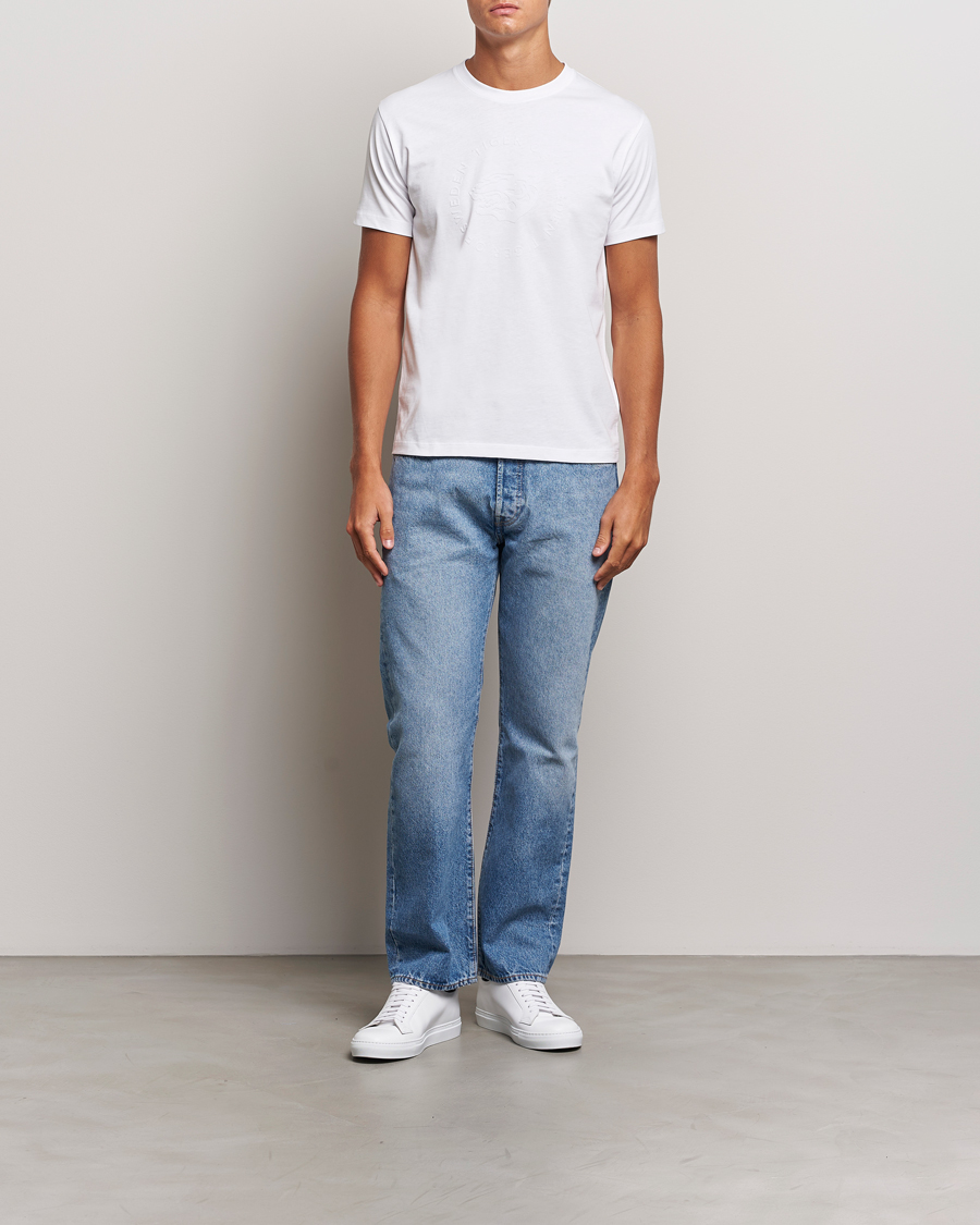 Homme | T-shirts | Tiger of Sweden | Dillan Logo Crew Neck T-Shirt Pure White