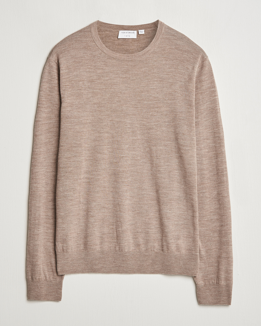 Homme | Pulls Et Tricots | Tiger of Sweden | Connor Crew Neck Pullover Beige Melange