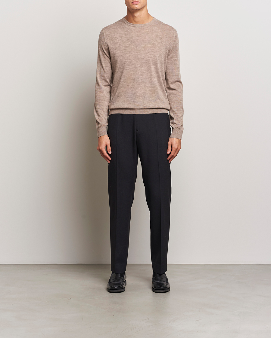 Homme | Pulls Et Tricots | Tiger of Sweden | Connor Crew Neck Pullover Beige Melange