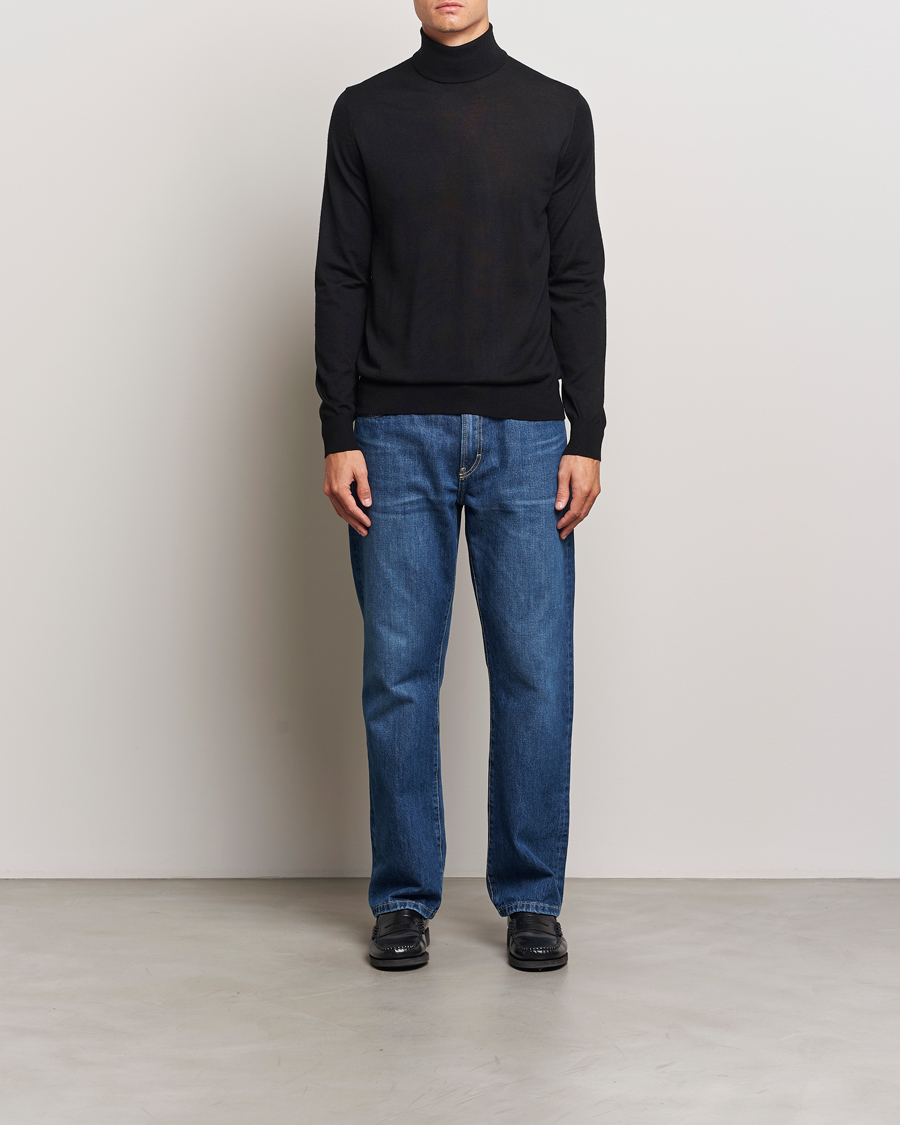 Homme | Pulls Et Tricots | Tiger of Sweden | Nevile Extra Fine Merino Polo Black