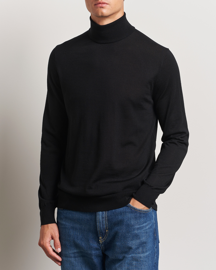Homme | Pulls Et Tricots | Tiger of Sweden | Nevile Extra Fine Merino Polo Black