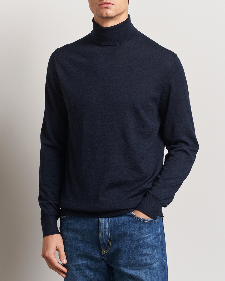 Homme | Pulls Et Tricots | Tiger of Sweden | Nevile Extra Fine Merino Polo Light Ink