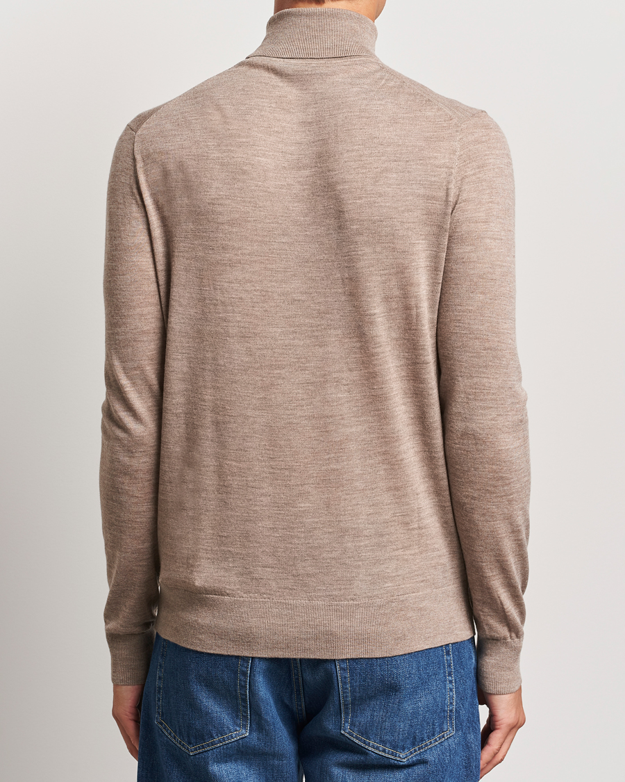 Homme | Pulls Et Tricots | Tiger of Sweden | Nevile Extra Fine Merino Polo Beige Melange