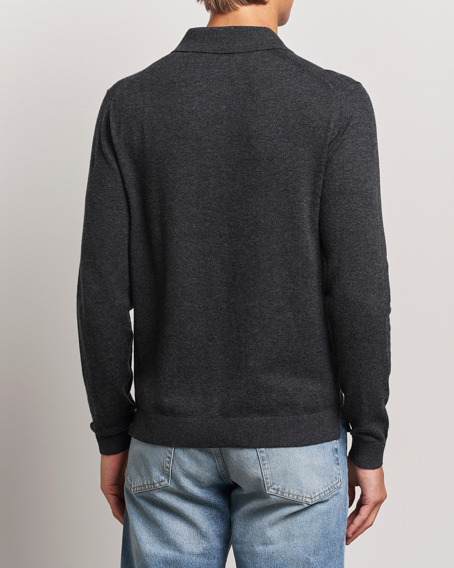 Homme | Pulls Et Tricots | Tiger of Sweden | Orbit Wool/Cotton Half Zip Charcoal