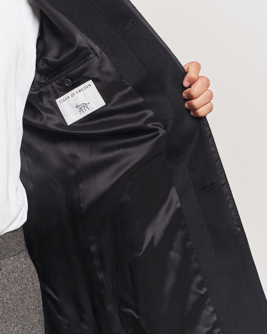 Homme | Manteaux Et Vestes | Tiger of Sweden | Aleric Stand Up Collar Coat Black