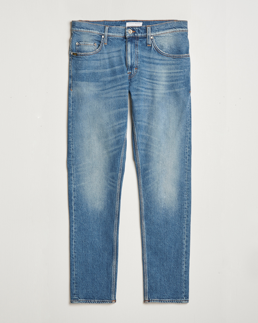 Homme | Jeans | Tiger of Sweden | Pistolero Stretch Cotton Jeans Medium Blue