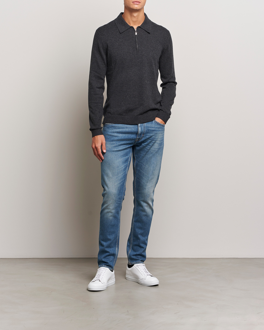 Homme | Jeans | Tiger of Sweden | Pistolero Stretch Cotton Jeans Medium Blue