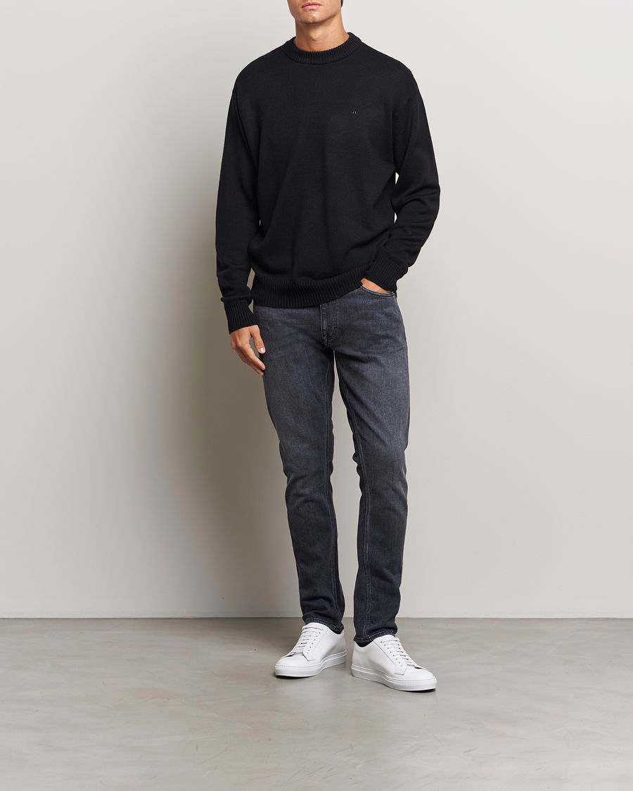 Homme | Jeans | Tiger of Sweden | Pistolero Stretch Cotton Jeans Washed Black