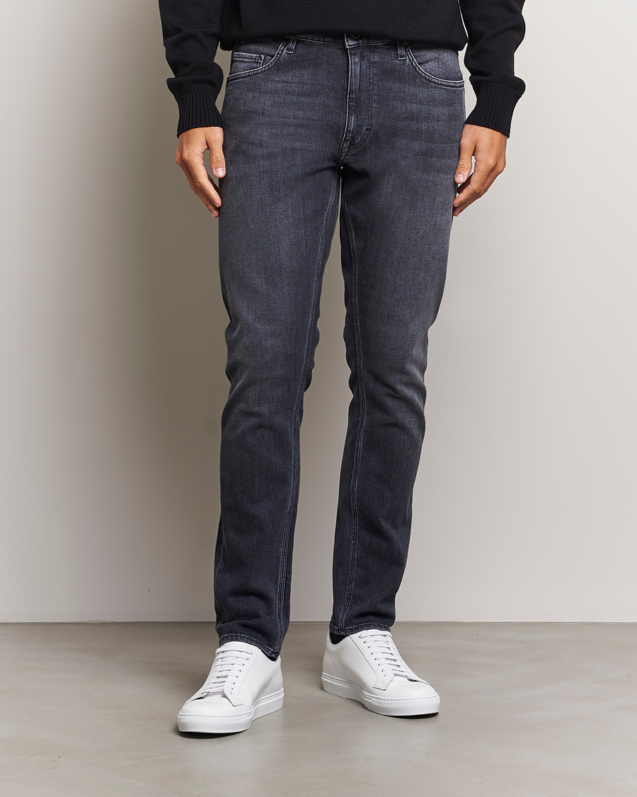 Homme | Jeans | Tiger of Sweden | Pistolero Stretch Cotton Jeans Washed Black