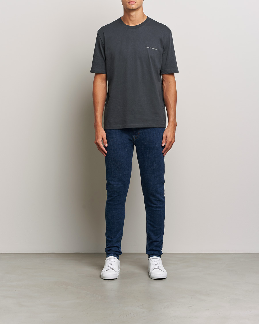 Homme | Jeans | Tiger of Sweden | Evolve Stretch Cotton Jeans Medium Blue