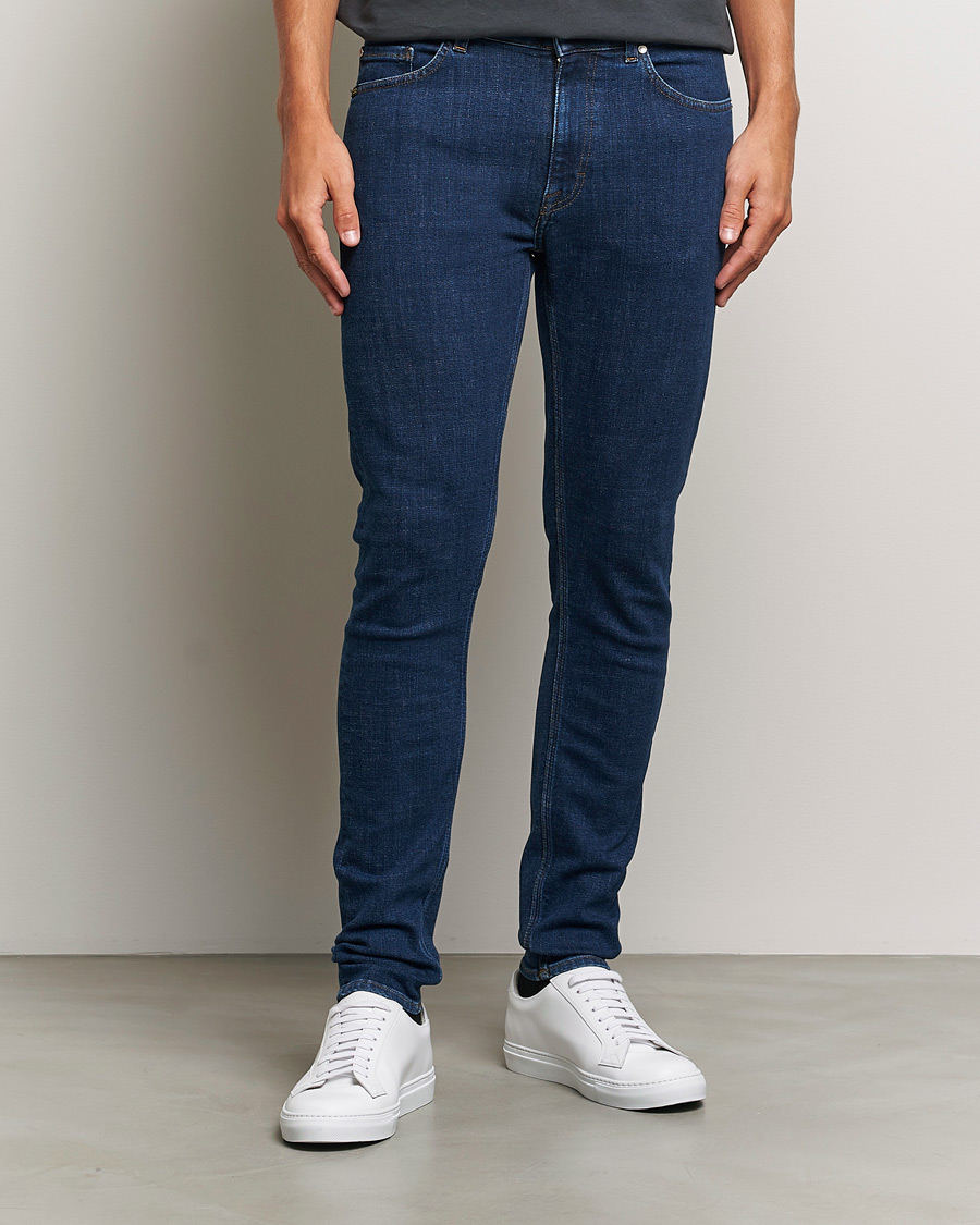 Homme | Jeans | Tiger of Sweden | Evolve Stretch Cotton Jeans Medium Blue