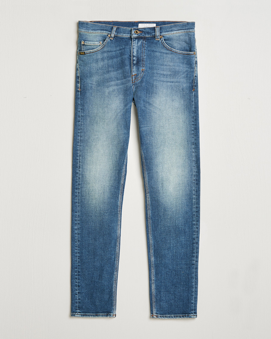 Homme | Jeans | Tiger of Sweden | Evolve Stretch Cotton Jeans Medium Blue