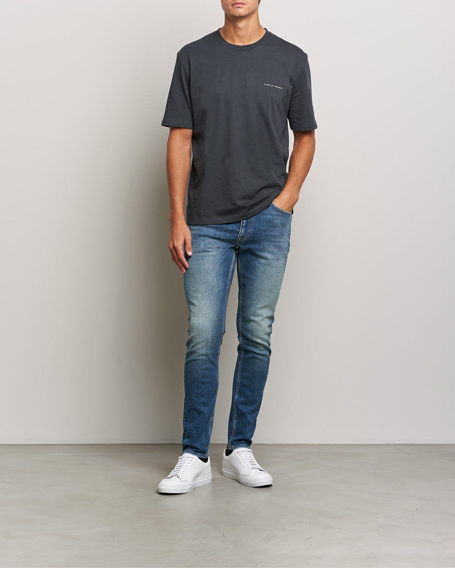 Homme | Jeans | Tiger of Sweden | Evolve Stretch Cotton Jeans Medium Blue
