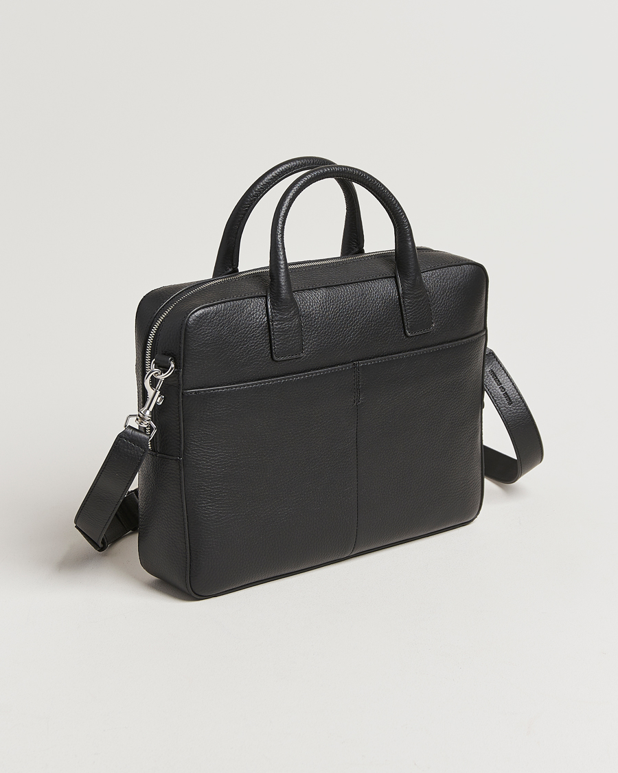 Homme | Tiger of Sweden Beckholmen Leather Briefcase Black | Tiger of Sweden | Beckholmen Leather Briefcase Black