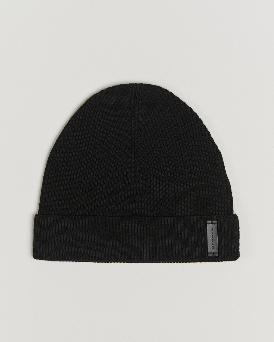 Homme | Tiger of Sweden Caldu Wool Beanie Black | Tiger of Sweden | Caldu Wool Beanie Black