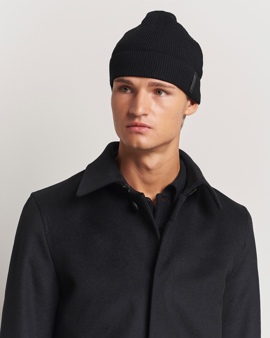 Homme | Tiger of Sweden Caldu Wool Beanie Black | Tiger of Sweden | Caldu Wool Beanie Black